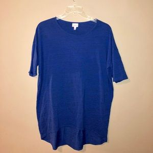 LuLaRoe Heathered Blue Irma Tunic